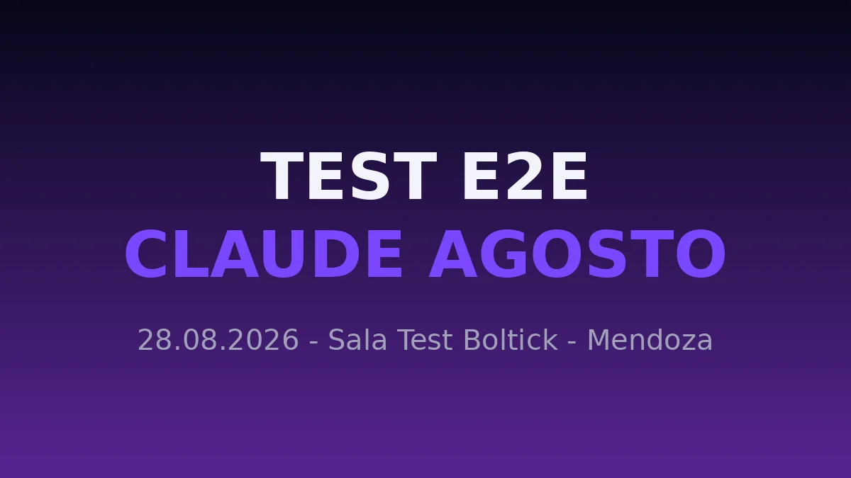 Test E2E Claude Agosto